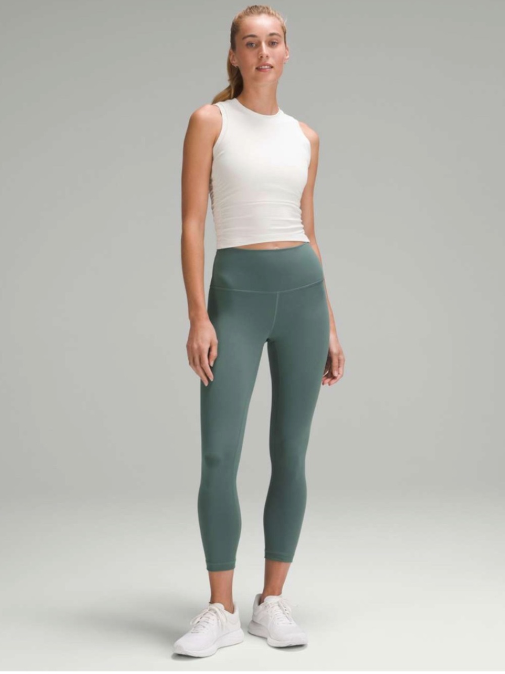 Lululemon Wunder Train High-Rise Crop 23" Medium Forest